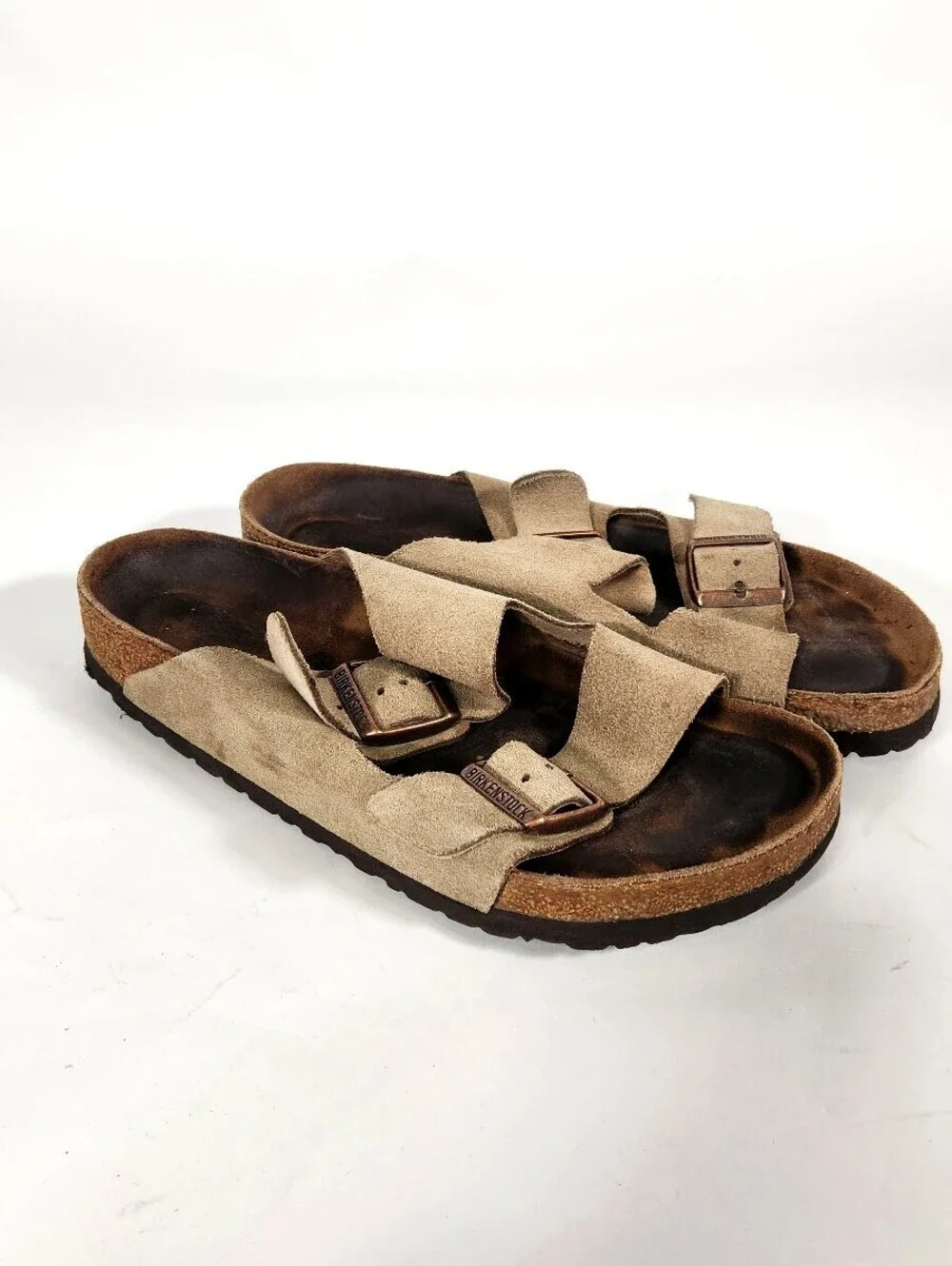 Birkenstock Arizona Taupe Suede Sandals EU 40